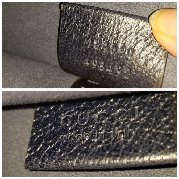 GUCCI Open Travel Tote Bag Navy Blue Gold rare - Picture 7 of 8